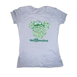 Disney Parks St Patrick's Day Mickey Ears  Irish Derby Tshirt Sz large women's